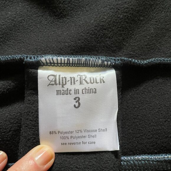 Alp-n-Rock Kitz Fleece Jacket Full Zip Blue Ski Embroidered Cross Stitch Patch - Picture 13 of 16
